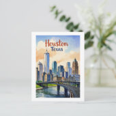 Houston Texas Postcard Postkarte (Stehend Vorderseite)