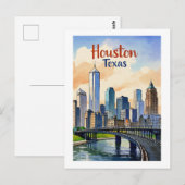 Houston Texas Postcard Postkarte (Vorne/Hinten)