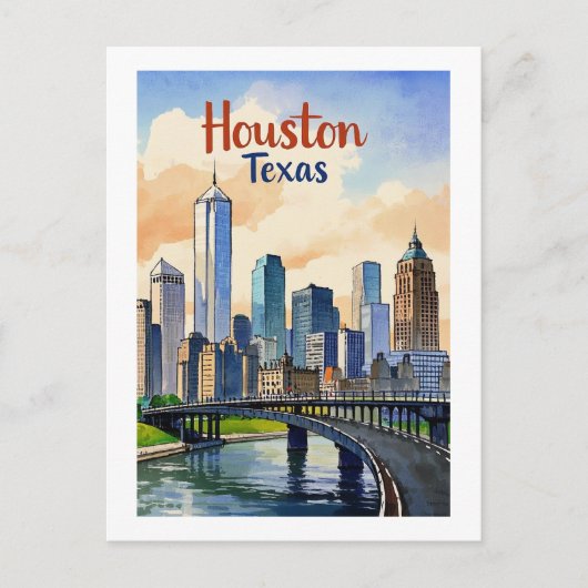 Houston Texas Postcard Postkarte (Vorderseite)