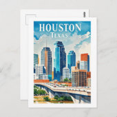 Houston Texas Postcard Postkarte (Vorne/Hinten)