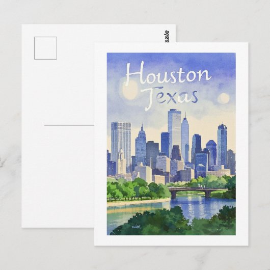 Houston Texas Postcard Postkarte (Vorne/Hinten)