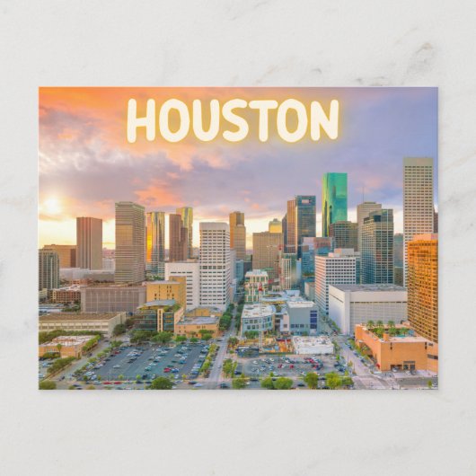 Houston Texas Postcard Postkarte (Vorderseite)