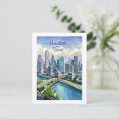 Houston Texas Postcard Postkarte (Stehend Vorderseite)