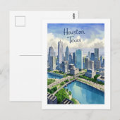 Houston Texas Postcard Postkarte (Vorne/Hinten)