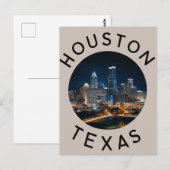 Houston Texas Postcard Postkarte (Vorne/Hinten)