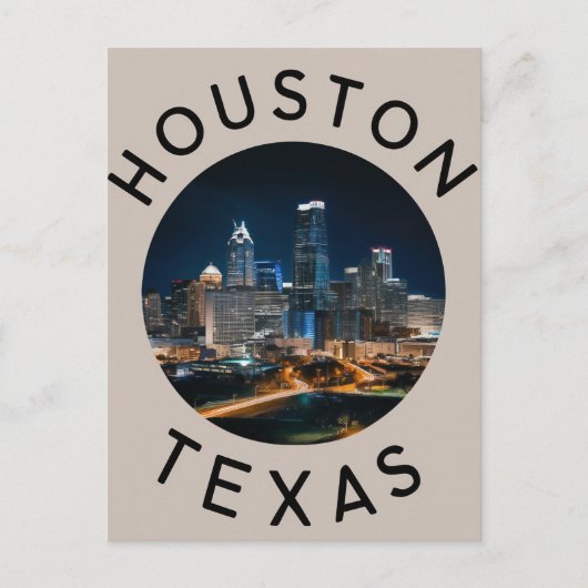 Houston Texas Postcard Postkarte (Vorderseite)