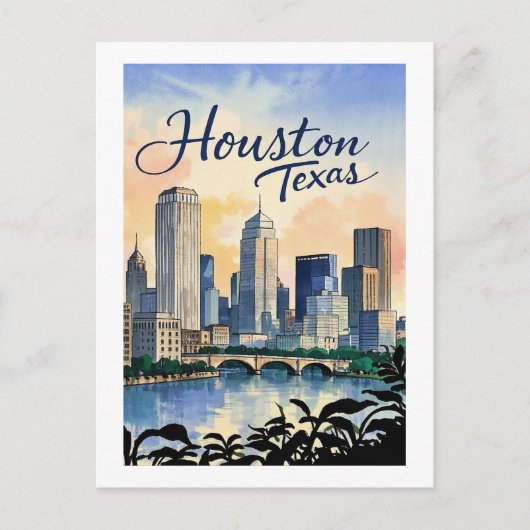 Houston Texas Postcard Postkarte (Vorderseite)