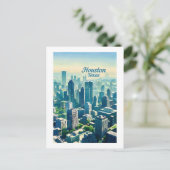 Houston Texas Postcard Postkarte (Stehend Vorderseite)