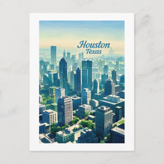 Houston Texas Postcard Postkarte (Vorderseite)