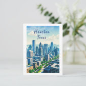 Houston Texas Postcard Postkarte (Stehend Vorderseite)