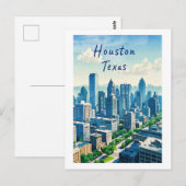 Houston Texas Postcard Postkarte (Vorne/Hinten)