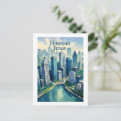 Houston Texas Postcard Postkarte (Stehend Vorderseite)