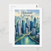 Houston Texas Postcard Postkarte (Vorne/Hinten)