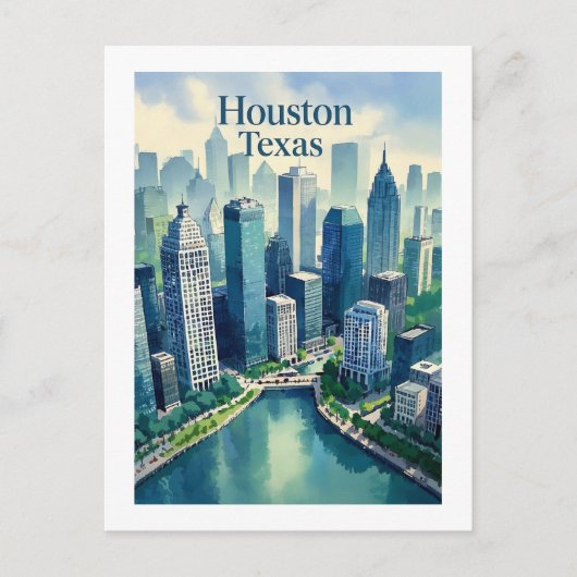 Houston Texas Postcard Postkarte (Vorderseite)
