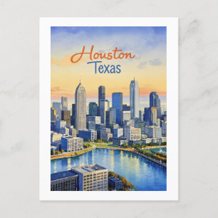 Houston Texas Postcard Postkarte