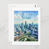 Houston Texas Postcard Postkarte (Vorne/Hinten)