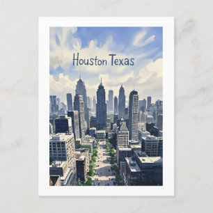 Houston Texas Postcard Postkarte