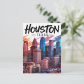 Houston Texas Postcard Postkarte (Stehend Vorderseite)