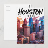 Houston Texas Postcard Postkarte (Vorne/Hinten)