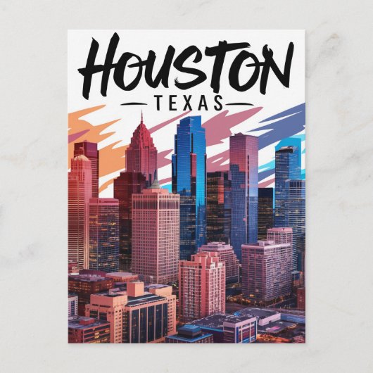 Houston Texas Postcard Postkarte (Vorderseite)