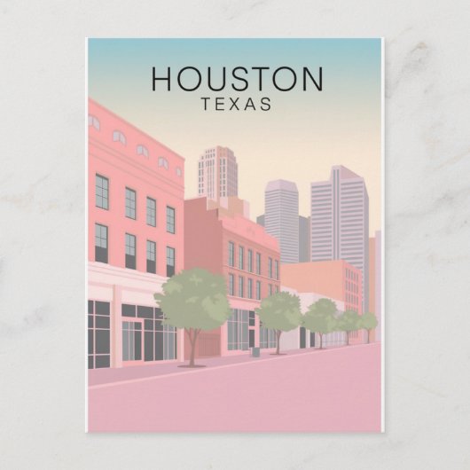 Houston Texas Postcard Postkarte (Vorderseite)