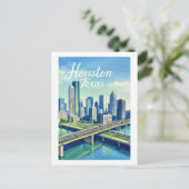 Houston Texas Postcard Postkarte (Stehend Vorderseite)
