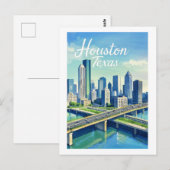 Houston Texas Postcard Postkarte (Vorne/Hinten)