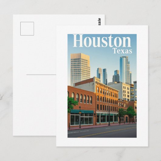 Houston Texas Postcard Postkarte (Vorne/Hinten)