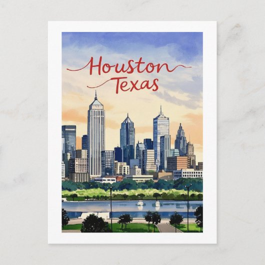 Houston Texas Postcard Postkarte (Vorderseite)