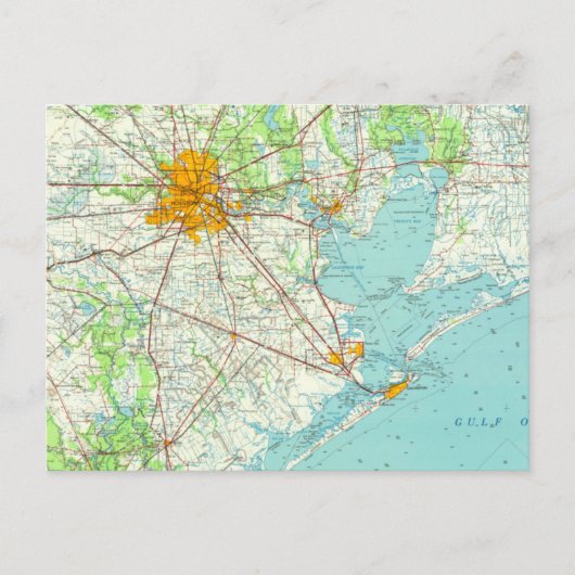 Houston Texas Postcard Postkarte (Vorderseite)
