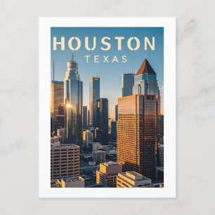 Houston Texas Postcard Postkarte
