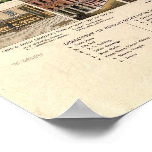 Houston, Texas Poster (Ecke)