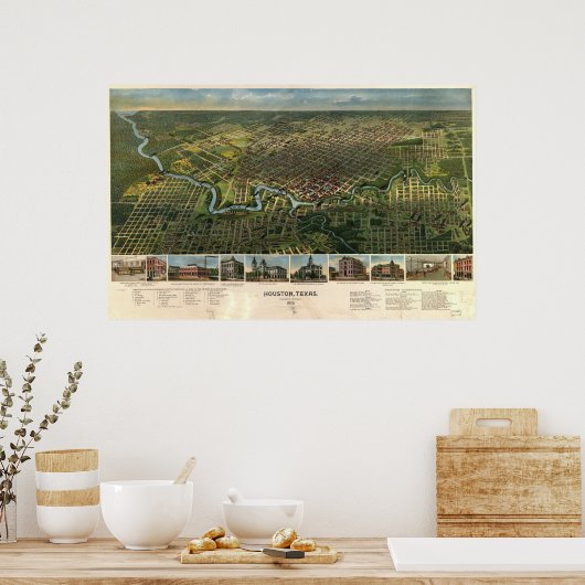 Houston, Texas Poster (Küche)
