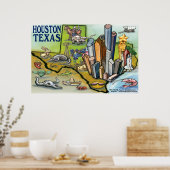 Houston Texas Poster (Küche)