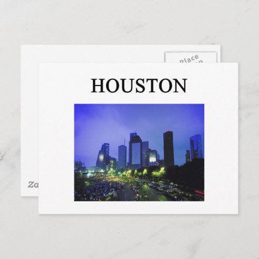 HOUSTON texas Postkarte (Vorne/Hinten)