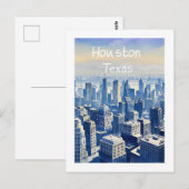 Houston Texas Postkarte (Vorne/Hinten)