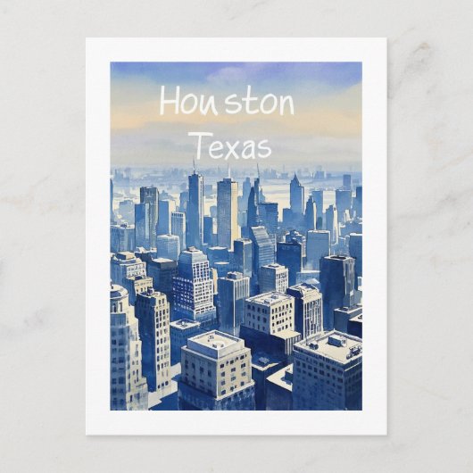 Houston Texas Postkarte (Vorderseite)