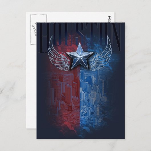 Houston, Texas Postkarte (Vorne/Hinten)