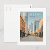 Houston Texas Postkarte (Vorne/Hinten)