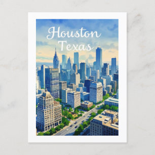 Houston Texas Postkarte