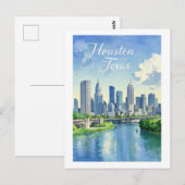 Houston Texas Postkarte (Vorne/Hinten)