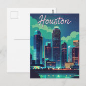 Houston Texas Postkarte (Vorne/Hinten)