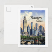 Houston Texas Postkarte (Vorne/Hinten)