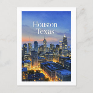 Houston Texas Postkarte