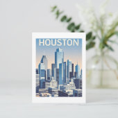 Houston Texas Postkarte (Stehend Vorderseite)