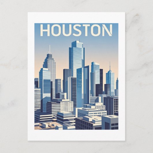 Houston Texas Postkarte (Vorderseite)
