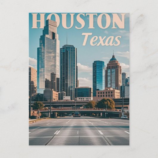 Houston Texas Postkarte (Vorderseite)