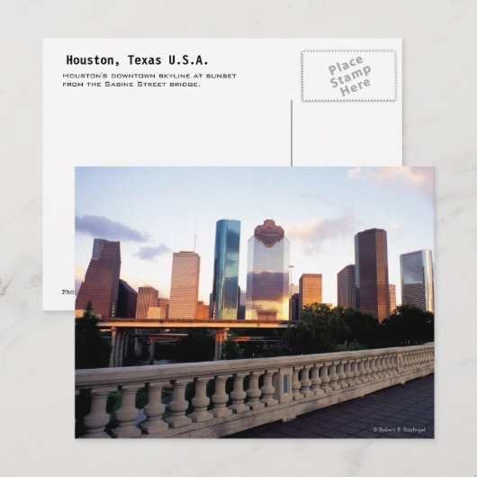 Houston, Texas Postkarte (Vorne/Hinten)