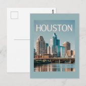Houston Texas Postkarte (Vorne/Hinten)