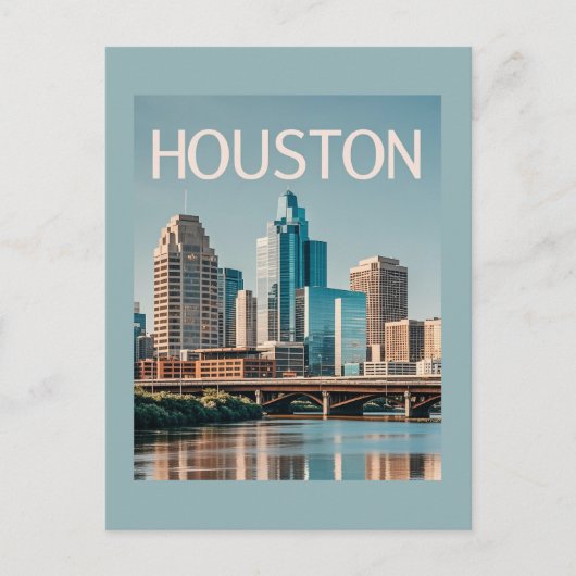 Houston Texas Postkarte (Vorderseite)